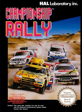 Championship Rally (Europe) box cover front